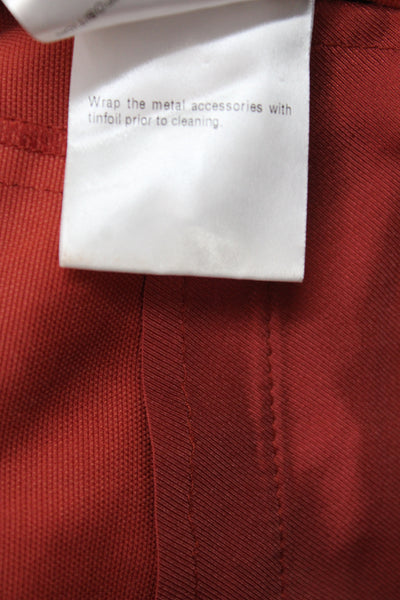 Gucci Womens Red Silk Dress Pants Vintage Button Inseam 28 Size 40