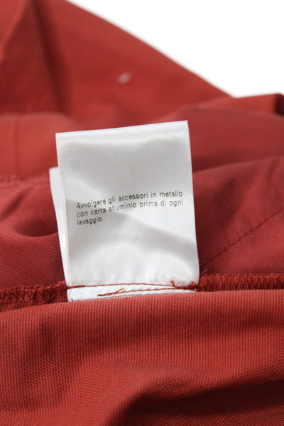 Gucci Womens Red Silk Dress Pants Vintage Button Inseam 28 Size 40