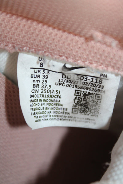 Nike Womens  Dunk Low Lace-Up Casual Lifestyle Sneakers Pink Size 8