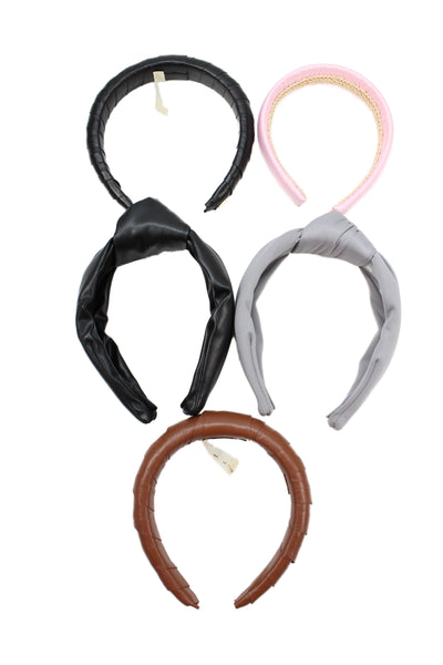 Lele Sadoughi Lelet NY Divalots Womens Knotted Detail Headband Gray Set of 5
