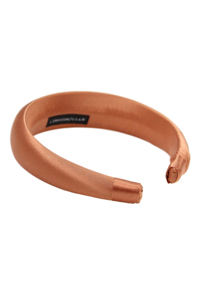 L. Erickson Womens Satin Puffy Headband Copper Set of 5