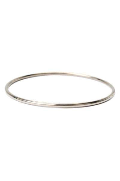 Ann Demeulemeester Womens Sterling Silver Thin Bangle Bracelet 2.6" 11g