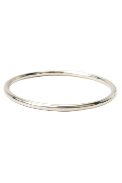 Ann Demeulemeester Womens Sterling Silver Thin Bangle Bracelet 2.6" 28.5g NWOT