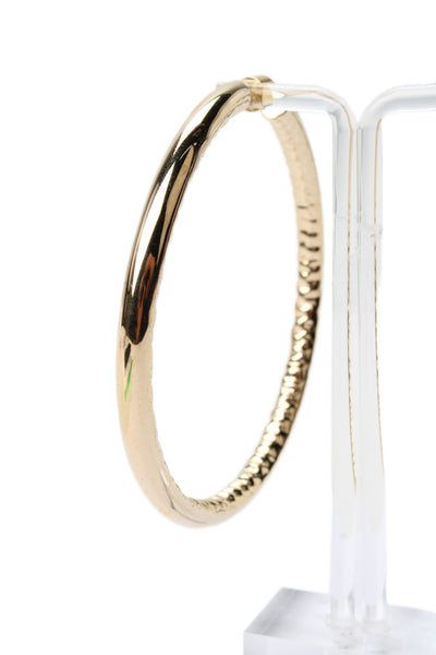 Jennifer Fisher Womens Gold Tone + 14K Posts Jennifer Hoops 3"