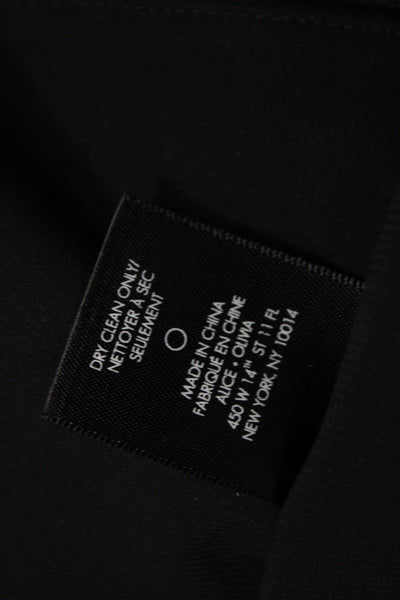 Alice + Olivia Womens Black Triacetate Cowl Neck Camisole Sleeveless Size S