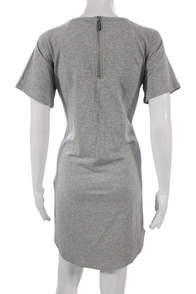 Michael Michael Kors Womens T-Shirt Dress Gray Scoop Neck Short Sleeve Size M