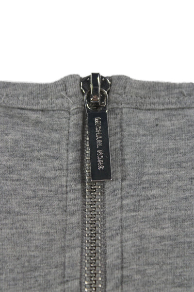 Michael Michael Kors Womens T-Shirt Dress Gray Scoop Neck Short Sleeve Size M