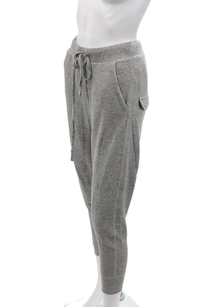 Nili Lotan Women Gray Jogger Pants Cotton Athleisure Size XS