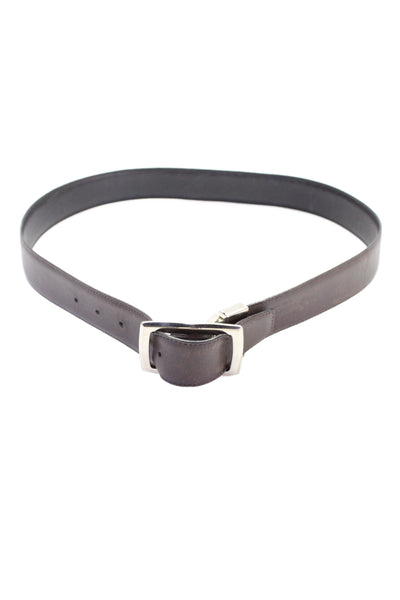 Bally Mens Leather Reversible Adjustable Buckled Belt Black Size 36