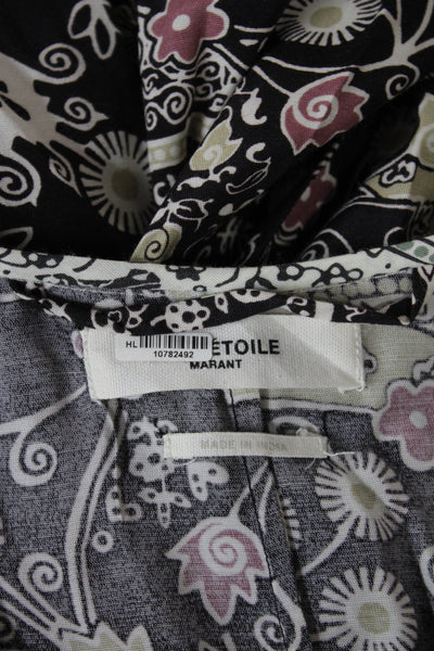 Isabel Marant Etoile Women Fit & Flare Dress Black Paisley Maxi Size 36
