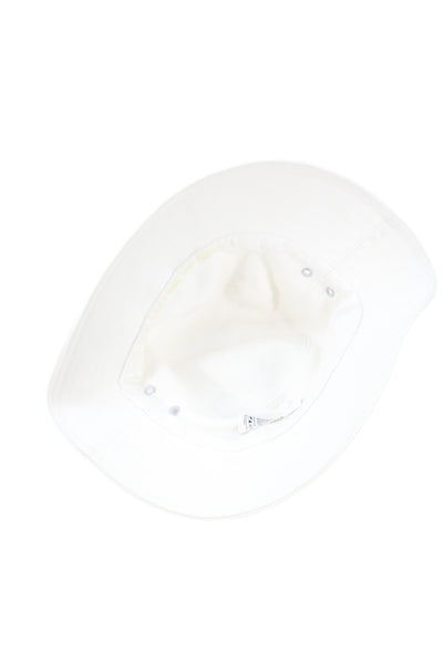 Zimmermann Unisex Adults Cotton Embroidered Bucket Hat Beige Size OS