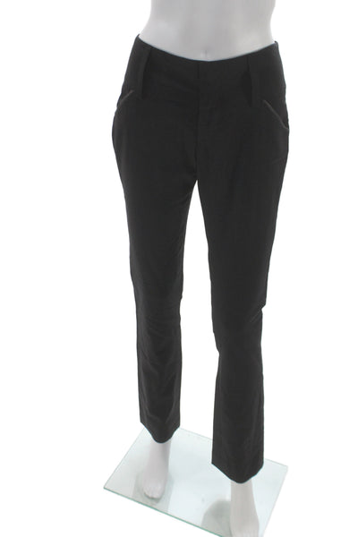 Alice + Olivia Women Black Dress Pants Zip Closure Classic Solid Size 4