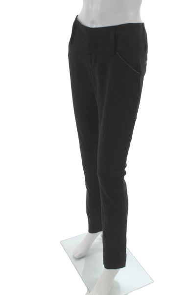 Alice + Olivia Women Black Dress Pants Zip Closure Classic Solid Size 4