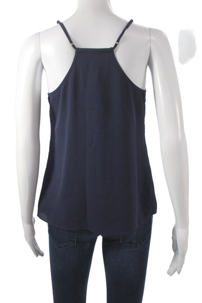 Lilly Pulitzer Womens Camisole Blue V-Neck Sleeveless Polyester Size XS