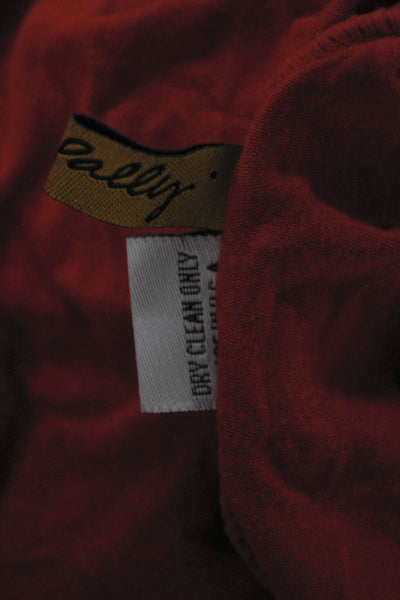 Rachel Pally Womens Tunic Blouse Red Turtleneck Long Sleeve Modal Size S
