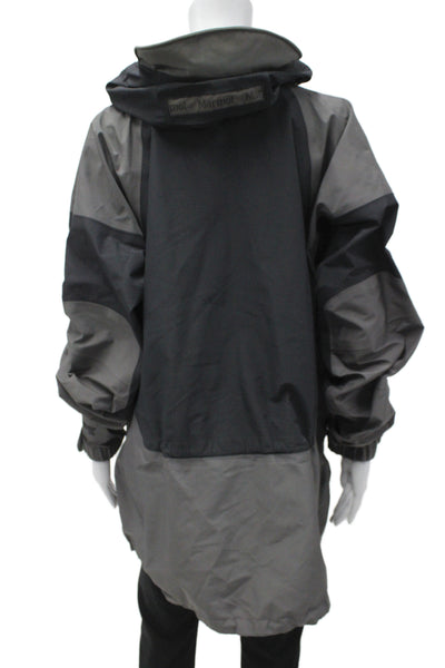 Marmot Unisex Adults Black Nylon Rain Jacket Drawstring Outdoor Size L