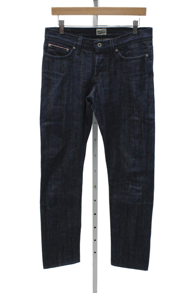 Naked & Famous Men Blue Tapered Selvedge Cotton Jeans Size 30