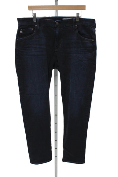 AG Mens Straight Blue Cotton Jeans Size 38