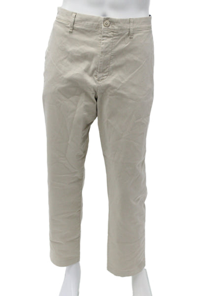 J Crew Mens Chino Pants Beige Solid Cotton Size 38