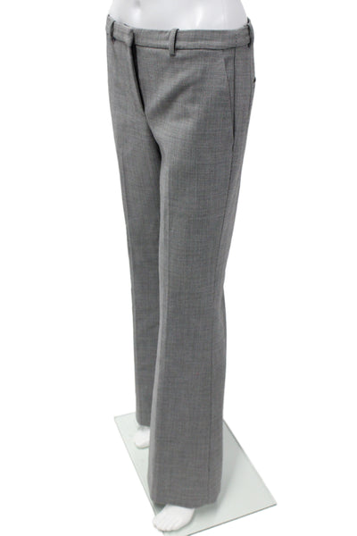 Theory Women Dress Pants Gray Check Size 4