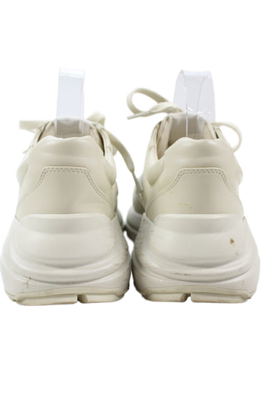Gucci Bananya X Rhyton Womens Leather Chunky Sole Sneakers Cream Size 37 7