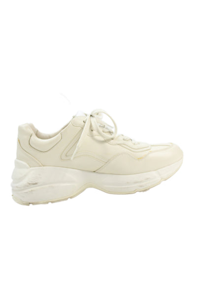 Gucci Bananya X Rhyton Womens Leather Chunky Sole Sneakers Cream Size 37 7