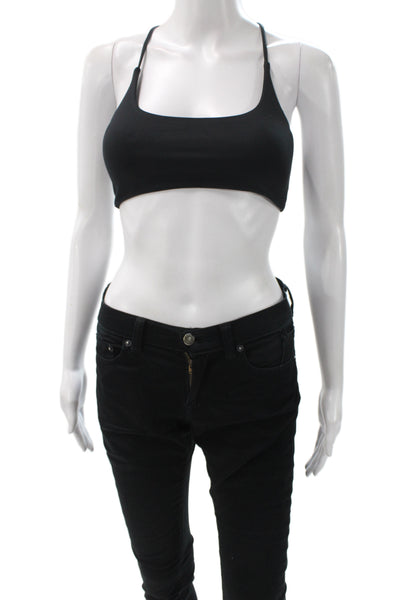 CSB Serenity  Collection  Strappy Racerback Sports Bra Black Size XS