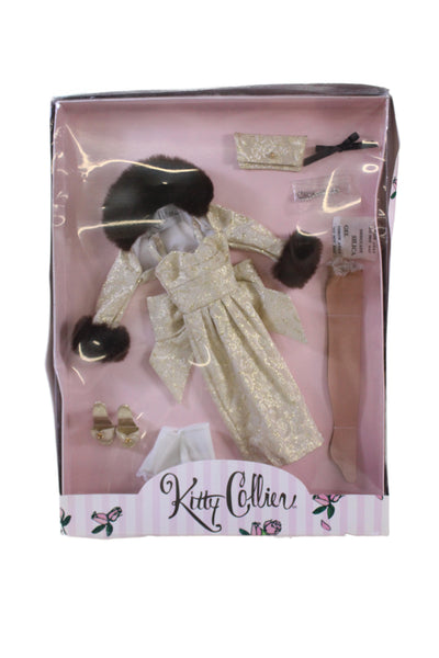 Kitty Collier  Cocktails At Five Fashion Pack Gold Outfit Heels
