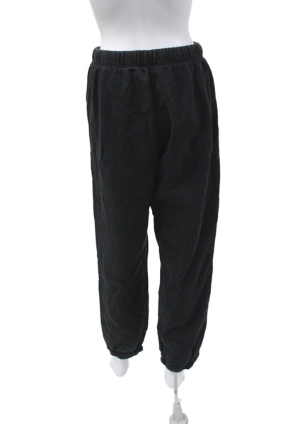 Reformation Womens Jogger Black 100% Organic Cotton Pull On Size S