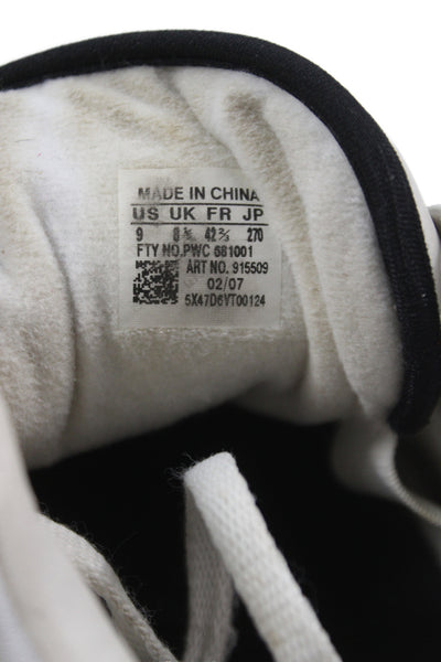 Adidas Mens Leather Jam Master Jay Tribute Sneakers White Black Size 9
