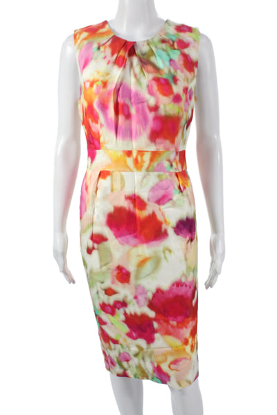 Kate Spade New York Women Sheath Floral Knee Length Viscose Dress Size 8