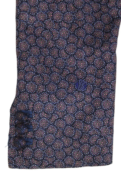 Roberto Cavalli Women Purple Silk Floral Button Longsleeve Basic Jacket Size 42