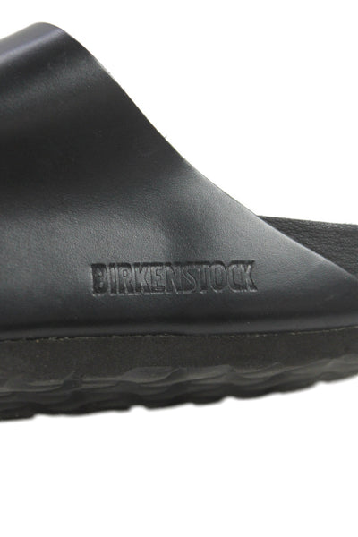 Valentino X Birkenstock Unisex Adults Leather Slide On Sandals Black Size L6 M4