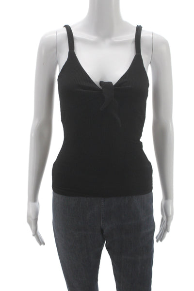Reformation Womens Black V Neck Camisole Tencel Sleeveless Size XS