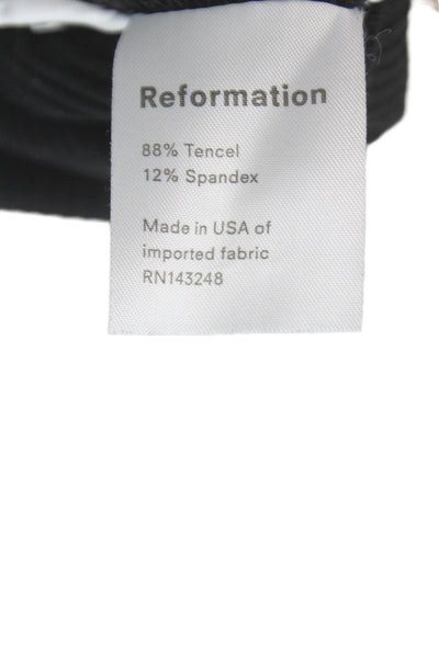Reformation Womens Black V Neck Camisole Tencel Sleeveless Size XS