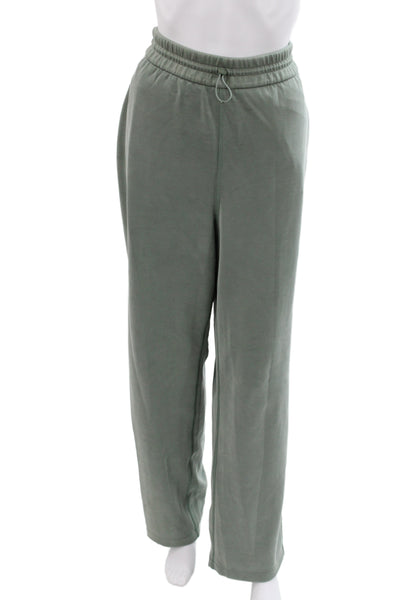 Lululemon Womens Polyester Blend Drawstring Sweatpants Green Size 16