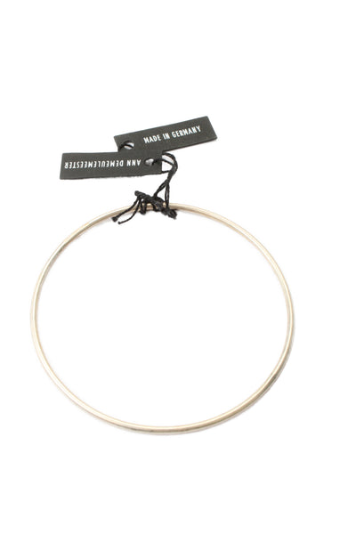 Ann Demeulemeester Womens Sterling Silver Bangle Bracelet 2.6" 7.3g NWOT