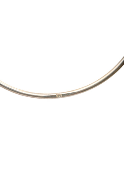 Ann Demeulemeester Womens Sterling Silver Bangle Bracelet 2.6" 7.3g NWOT