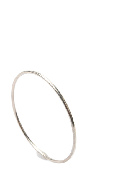 Ann Demeulemeester Womens Sterling Silver Bangle Bracelet 2.5" 10.8g