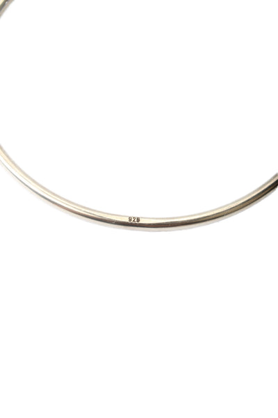 Ann Demeulemeester Womens Sterling Silver Bangle Bracelet 2.5" 10.8g