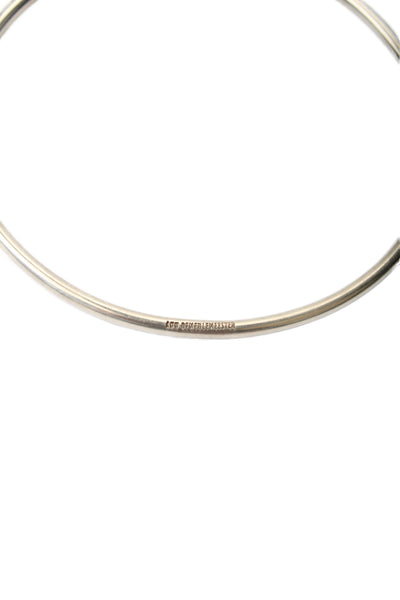 Ann Demeulemeester Womens Sterling Silver Bangle Bracelet 2.5" 10.8g