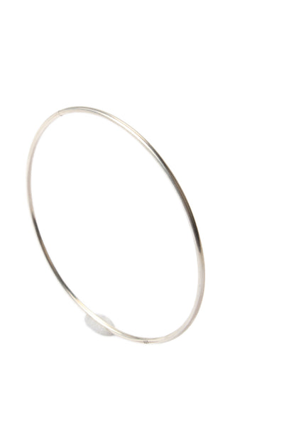 Ann Demeulemeester Womens Sterling Silver Bangle Bracelet 2.7" 7.9g