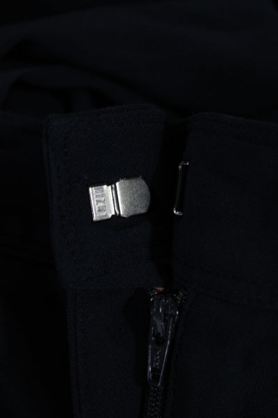Burberry London Women Black Dress Pants Button Solid Classic 32 Inseam Size 10