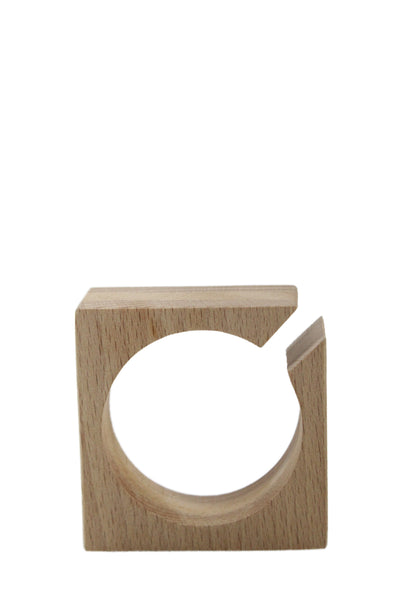 Designer Light Brown Tone Wood Square Napkin Holders LOT 6
