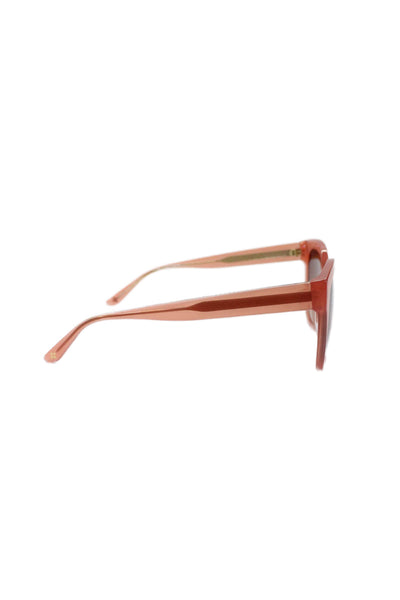 Patricia Nash Womens PN01-0343 Rounded Sunglasses Dark Coral Pink Plastic