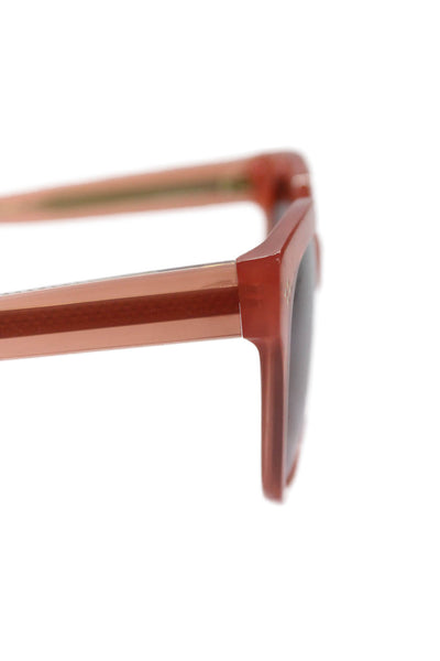 Patricia Nash Womens PN01-0343 Rounded Sunglasses Dark Coral Pink Plastic