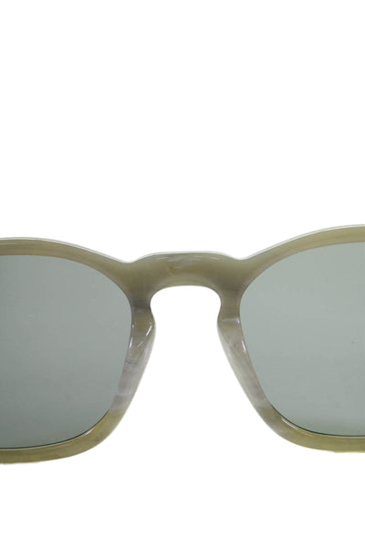 Sardine Womens Alfie Circular Classic Sunglasses Solid Green