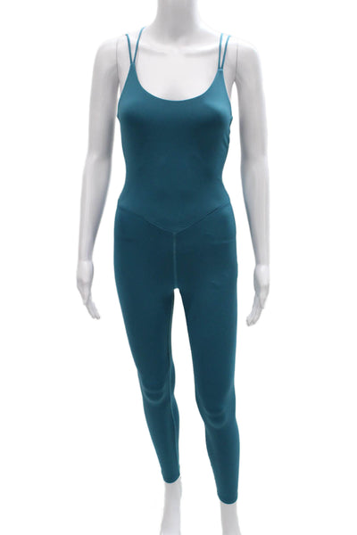 Carbon 38 Womens Blue Sleeveless Scoop Neck Unitard Size XS