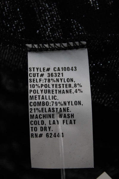 Artelier Nicole Miller Women Fit & Flare Black High Neck Dress Knee Size 4