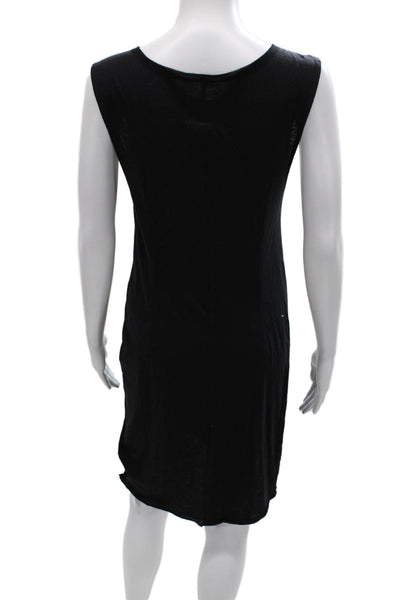 Rag & Bone Women Tank Dress Black Cotton Sleeveless Round Neck Size XS